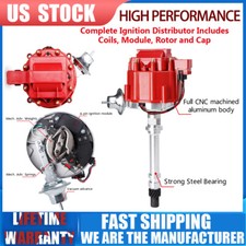 Hei Distributor Super Coil 9000rpm For Chevy Gmc Sbc 305350400 Block Module V8