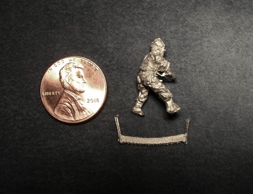 Figura de metal sin pintar escala HO SS Ltd. "Leñador Sellios con sierra" #3064 - Imagen 3 de 4