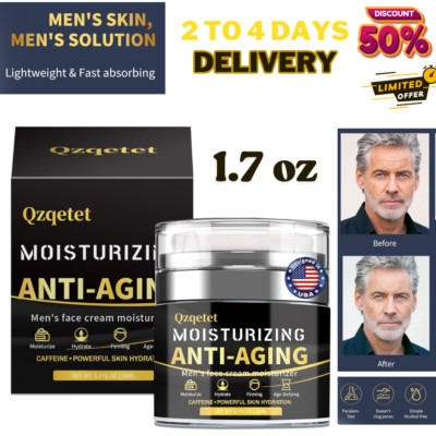 Men's Face Cream Anti Aging Face Moisturize Men's Skin Care, Day & Night, 1.7 OZ