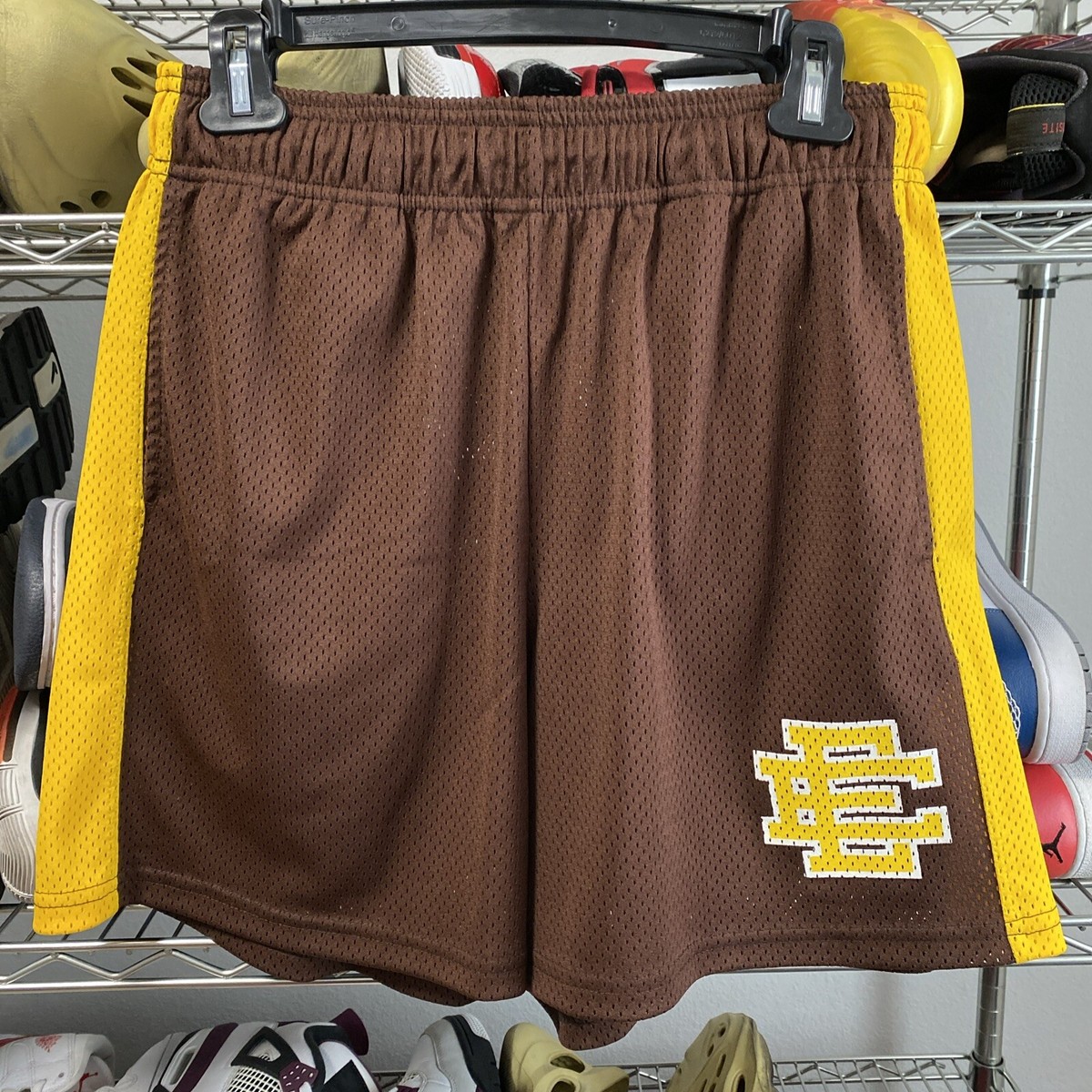 Size Medium - Eric Emanuel Shorts Brown Yellow BRAND NEW WITHOUT