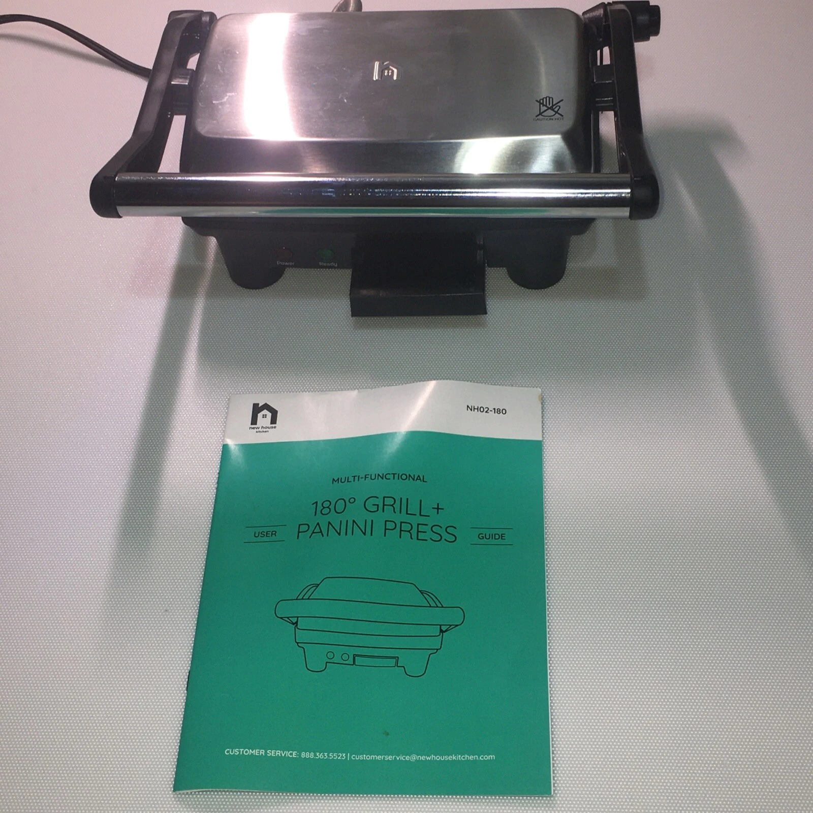 CHEFMAN PANINI PRESS GRILL AND GOURMET SANDWICH MAKER NON-STICK COATED