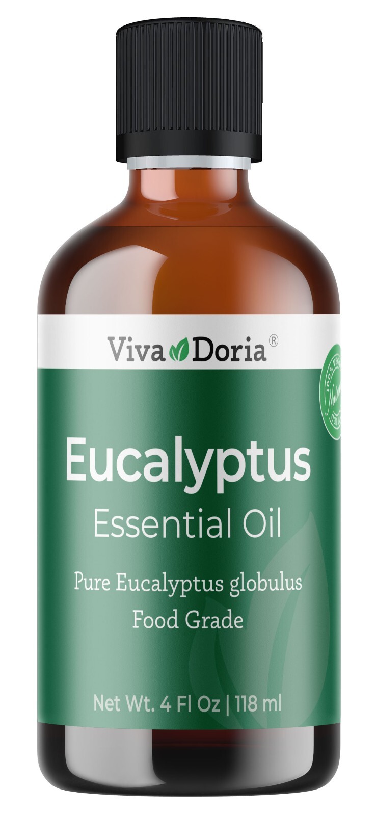 Viva Doria Pure Eucalyptus Essential Oil, Food Grade, 4 Fl o