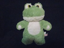 AURORA GREEN FROG PLUSH WITH X BELLY BUTTON