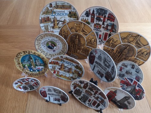 Plate Decoration Show piece UK London Souvenir Display Stand Gift Idea