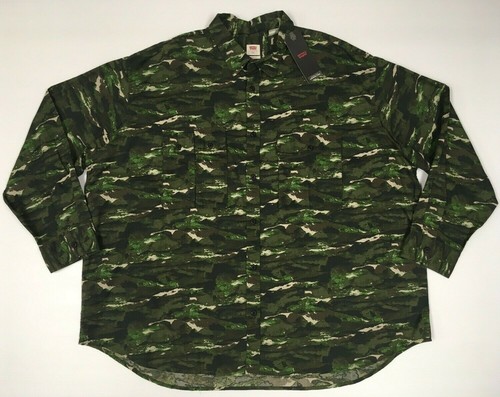 Levis Levi's Military Army Forest Camo Soldier Paratroopers Field Hunting Shirt - Picture 4 of 8