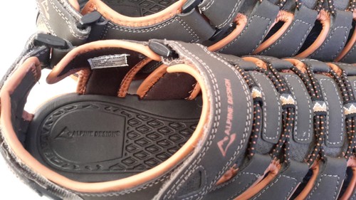 Alpine Design Herren Größe 12 Wassersport Sandalen braun/orange Wandern Wanderschuhe - Bild 7 von 12
