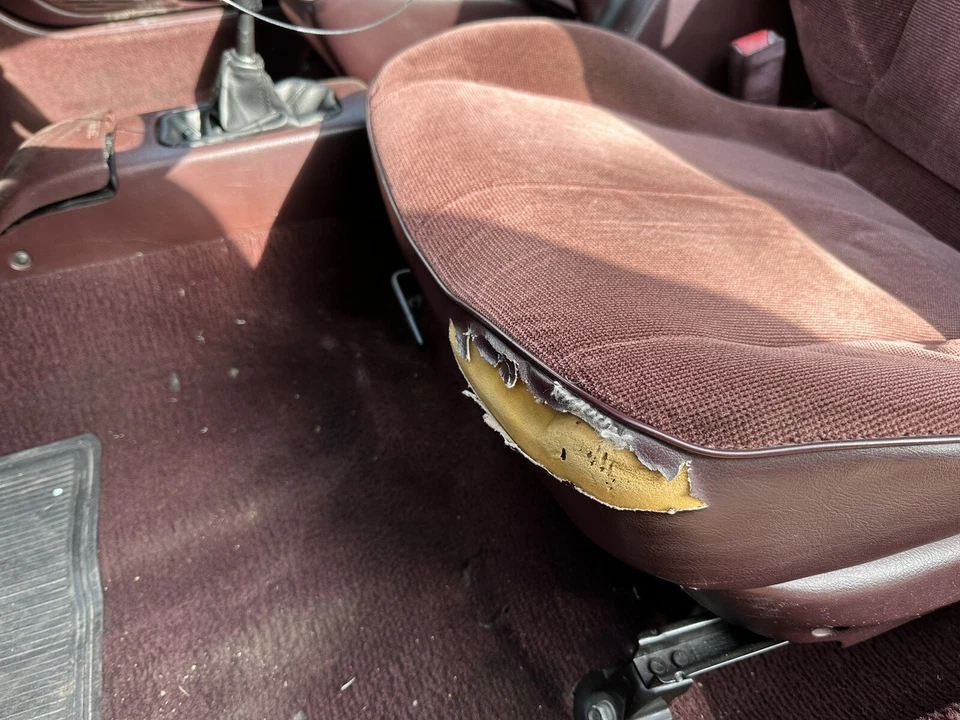 Honda Civic LX 92-95 sedán OEM interior vino tinto borgoña ¡¡RARO!! Leer Desc Foto 2 de 4