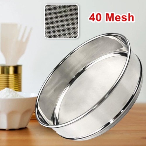 20-300 Fine Mesh Flour Sifter Baking Strainer Stainless Steel Sieve Meshes - Foto 17 di 31