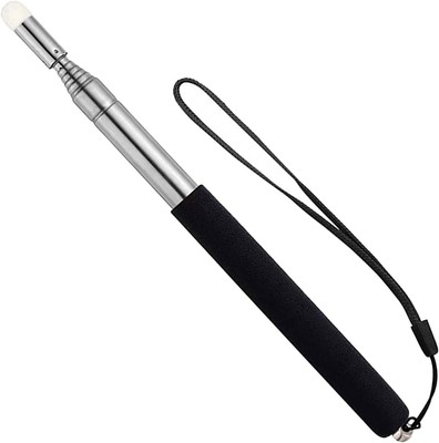 Teleskop Lehrer Zeiger Stick mit Hand Lanyard, Unterricht schwarz 
