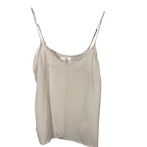 Annie Bing Silk Cami with Lace Trim in Light Blush Size Small - Picture 2 of 8