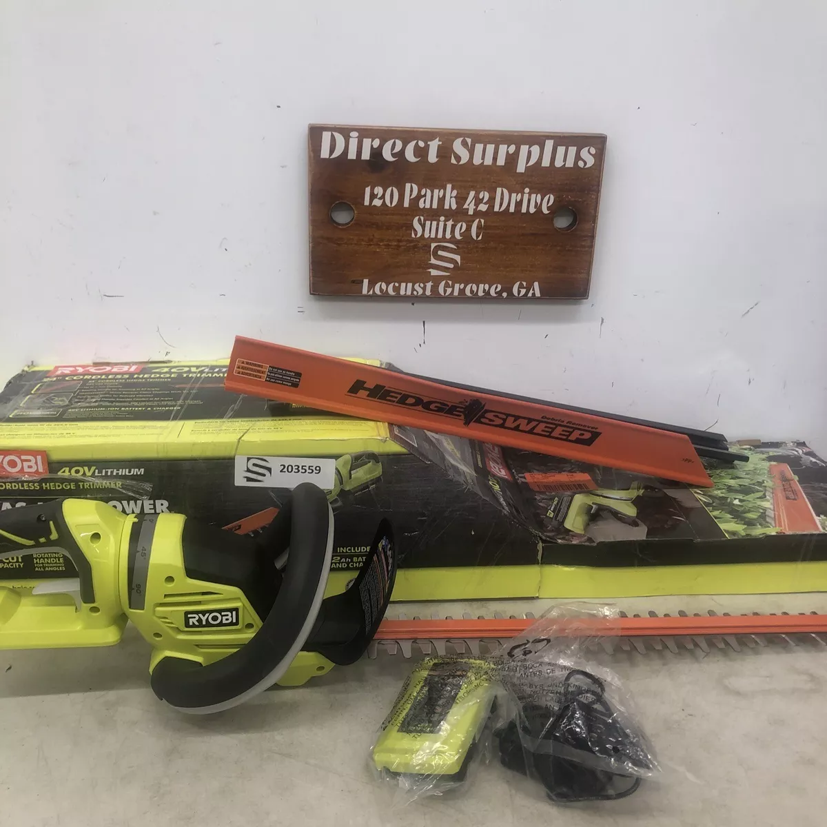 Ryobi hedge trimmer 40v tool only sale