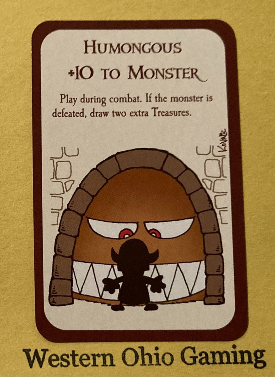 Munchkin Humongous +10 To Monster Card USED Steve Jackson Games | eBay