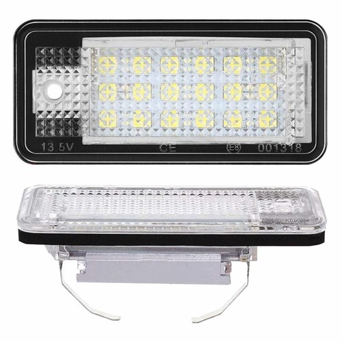 AUXITO 2X LED License Light Plate For 2002-2013 A3 Audi A4 S4 RS4 A5 A6 A8 Q7 - Picture 10 of 10