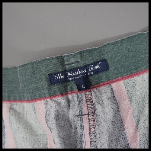 Men's Austin Reed Bermuda-Style Shorts Preppy Bold Stripe - Size Large - Vintage - Picture 10 of 22