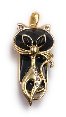 Katze Leopard Kopf gold schwarz Kristall Glitzer Strass Funny USB Stick 
