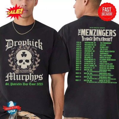 Dropkick Murphys St Patrick s Day 2025 Shirt S to 5Xl