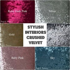 Hi-Quality Crushed Velvet Upholstery Sofas Curtains Cushions Bed Throw Fabric