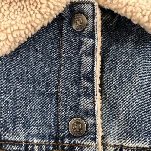 Vintage Wrangler Jacket Jean Denim Twenty X Sherpa Lined Trucker Small Womens - Picture 7 of 15