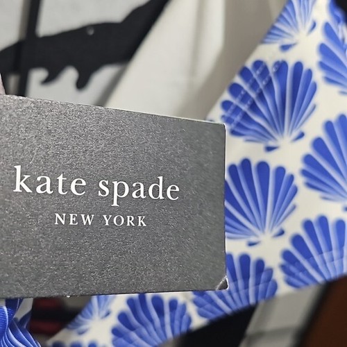 Kate Spade New York Blue Beryy Seashell Swim Padded Bra Size Large NWT - Picture 9 of 10