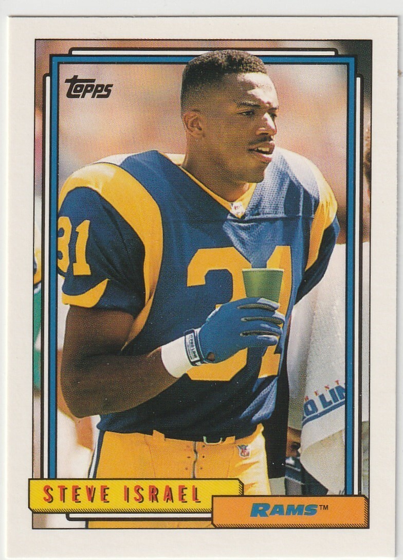 ★Canaria06★ 1992 Topps #716 Steve Israel RC Los Angeles Rams | eBay
