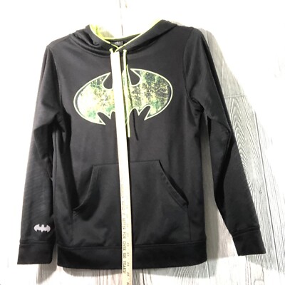 Pull à Capuche DC Comics Batman Jeune Taille L - Vert Fluo, 100% Polyester
