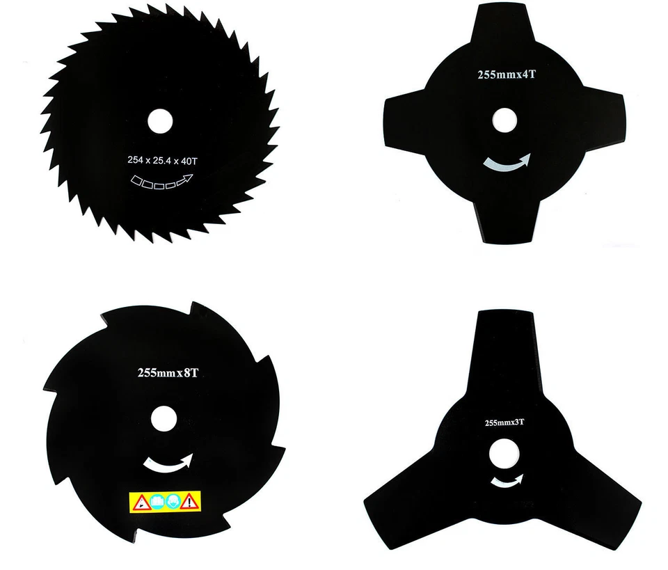 25,5 CM Motorsense Freischneider Messer mit 2,54 CM Bohrung Stihl Husqvarna u.a.