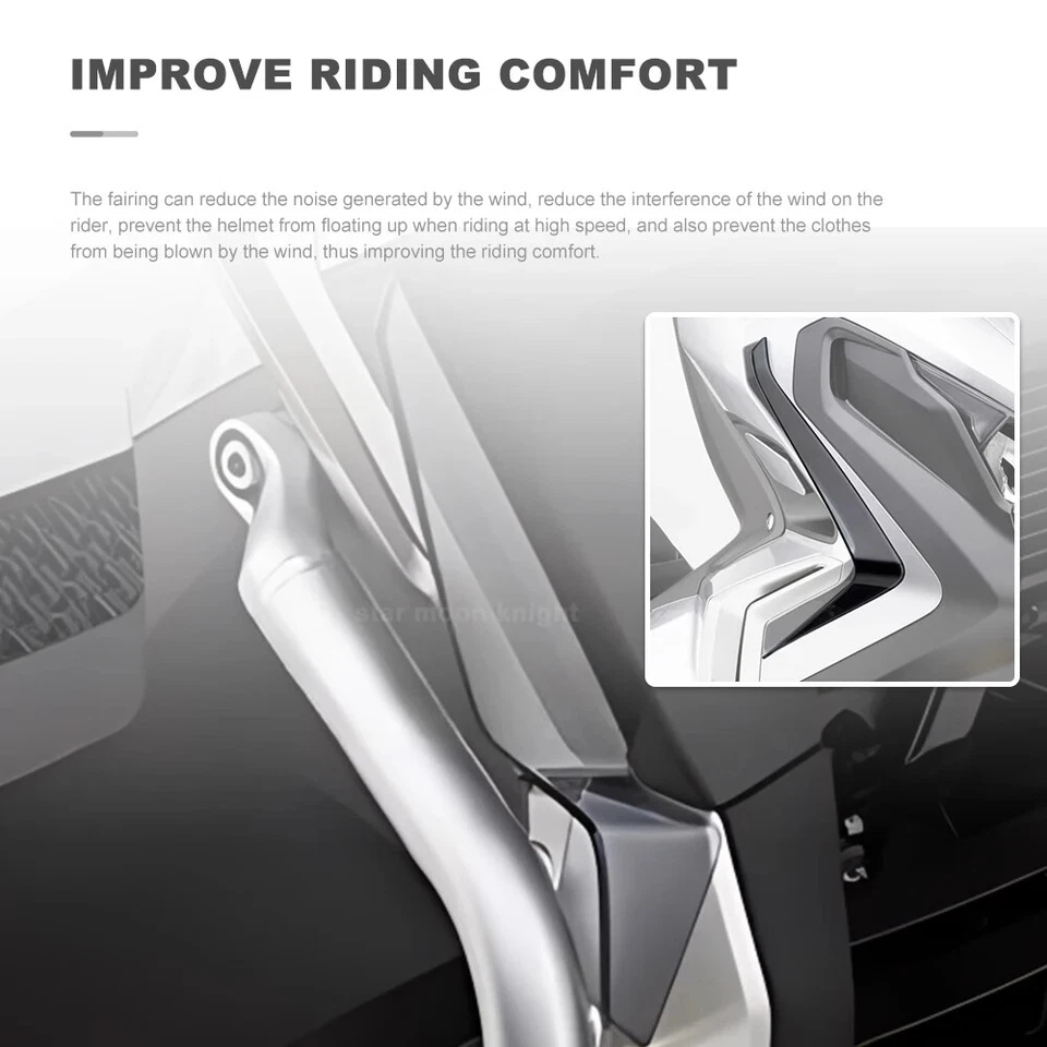 Leg Fairing Deflector Side Windshield For Honda X-ADV 750 XADV 750 2017-2020 — 第 3/4 张图片