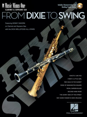 From Dixie to Swing Music Minus One Clarinet or Soprano Sax 000400613