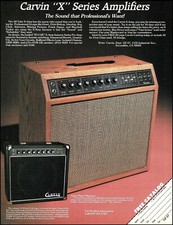 1984 Carvin X-30 X-60 X Series amplifier adve...
