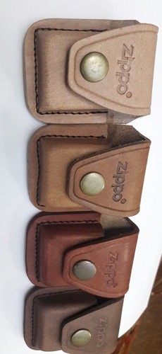 Zippo Feuerzeug Leder Etui Halter Abdeckung mit Schlaufe Neu in verschiedenen Farben - Bild 16 von 35