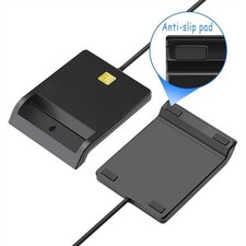 USB Smart Card Reader DNIE ATM CAC IC ID SIM Card Reader for Windows Linux