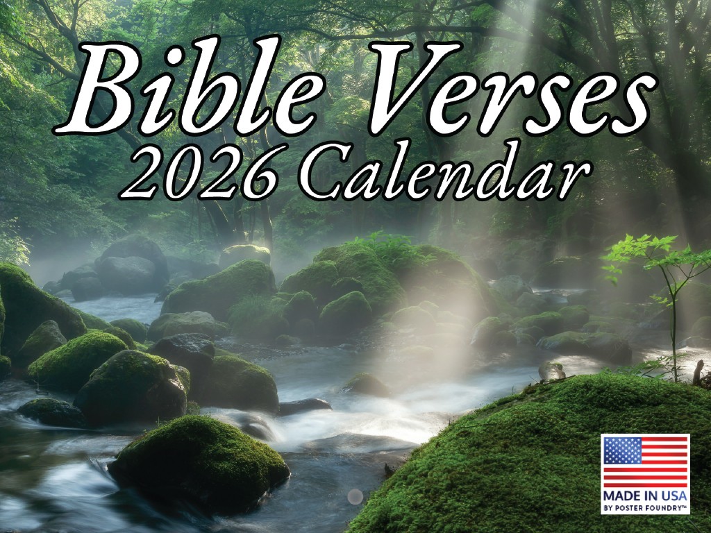 Christian Calendar 2026 Religious Bible Verses Monthly Wall Calender
