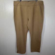 NWT Express Women  s XXL Columnist Skinny Ankle Pants Pull On Pants Tan High Rise