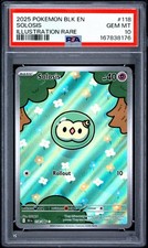 2025 Pokemon Black Bolt # 118 Solosis Illustration Rare PSA 10 Card GEM MINT! on eBay