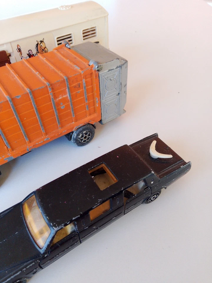 Lotto Lot Konvolut Modellini Majorette Scala 1:60 Camion Limousine  - Immagine 4 di 4