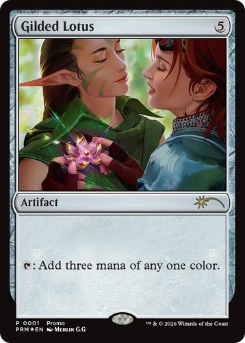 gilded lotus mtg final fantasy Magic: The Gathering - - R The Brothers War Retro Artifacts (BRR) #80 Illustrated by Volkan Baa Magic Gilded Lotus (Rainbow Foil) (909)