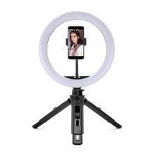 10 Inch Desktop Selfie Ring Light w/ Tripod Stand Phone Holder Beauty LED