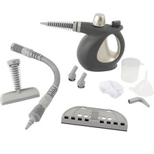 Used Beldray 10-in-1 Titanium Finish Handheld Steam Cleaner Multi-Surface Kit 
