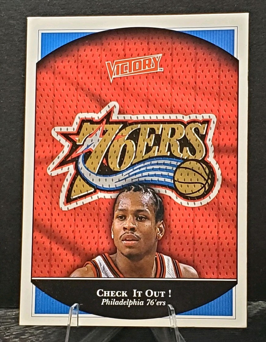 1999-00 Victory #187 76ers Allen Iverson HOF Basketball card EX