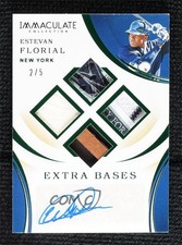 2020 Panini Immaculate Extra Bases Relics Green /5 Estevan Florial #EB-EF Auto