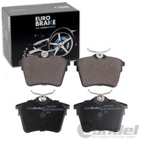Eurobrake BremsbelÄGe Satz Hinterachse Passend FÜR CitroËN C5 Peugeot 407 607