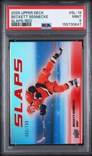 2025-26 Upper Deck Series 2 Slaps Red 5/199 Beckett Sennecke #SL-19 PSA 9 (POP1)