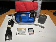 Fujifilm FinePix XP60 Blue Digital Camera Many Extras 2622
