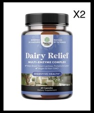  2 BOTTLES  Lactose Intolerance Pills, Fast Acting 120 Ct. 12/27