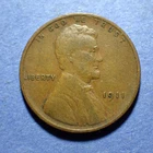 1911 Lincoln cent  VF