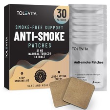 TOLEVITA Anti- Smoke Herbal Patches Beige 21 mg Quit Smoking to...