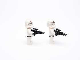 LEGO Star Wars BARC Clone Trooper Lot (2) 75037 Red Troopers w/ Blasters