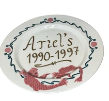 WDW Ariel's Restaurant Beach Club Little Mermaid Dinner Plate