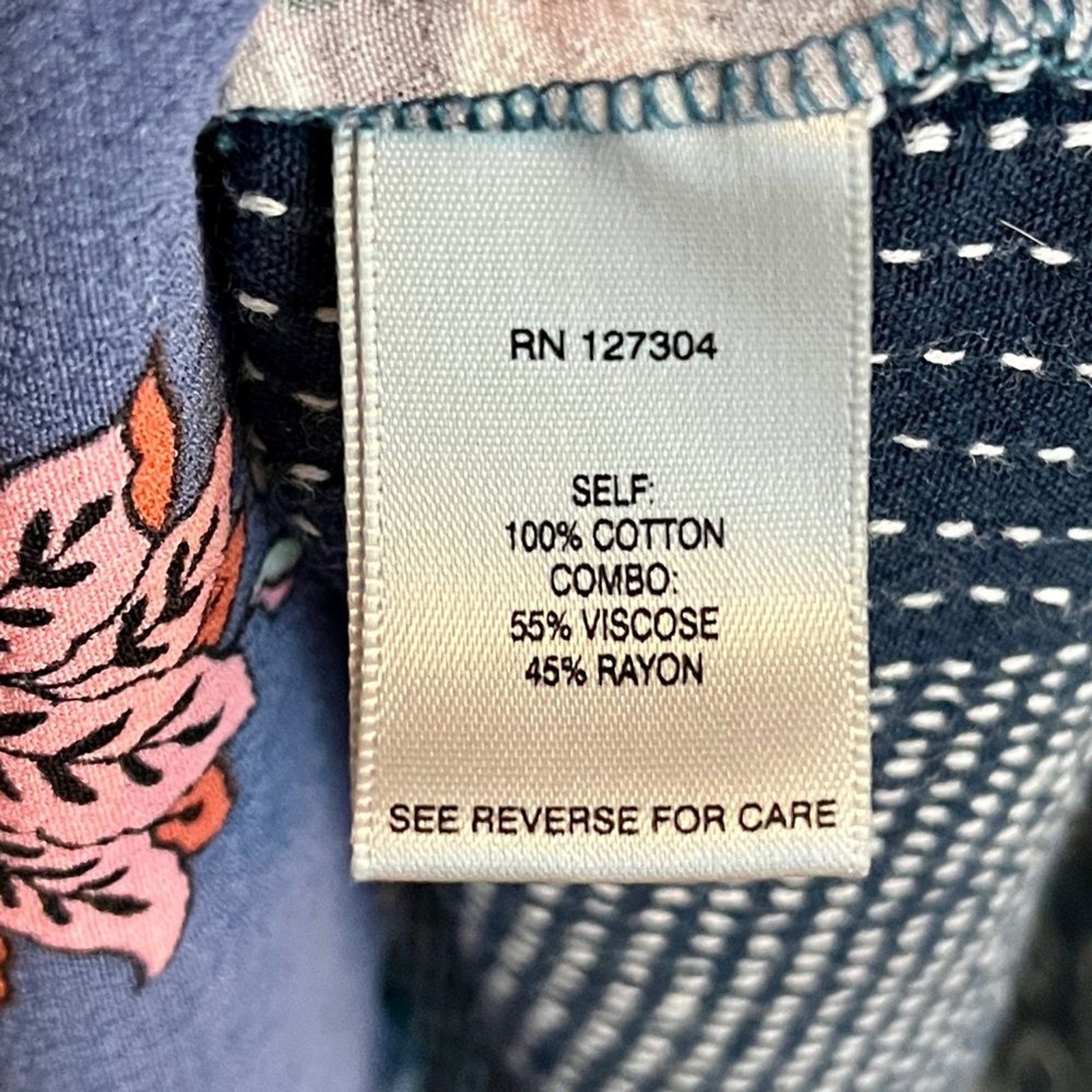 John Mark Embroidered Blue Patchwork Bohemian Lon… - image 7