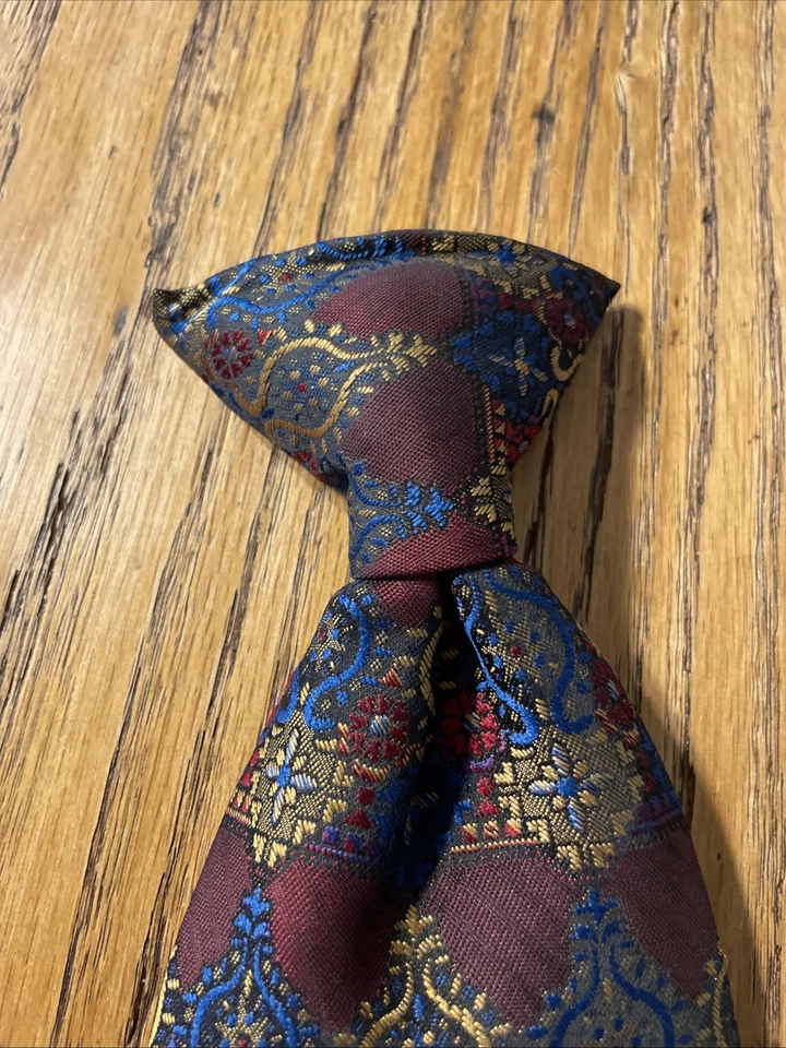 Clip de Poliéster Bachrach’s Vintage Años 60 70 Corbata Ancha Mod Disco Geométrico Retro Foto 4 de 4